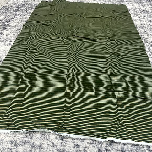 JoAnn Fabric Thin Green and Gold Striped 27x42" School Uniform VTG Men Suiting - Picture 3 of 6